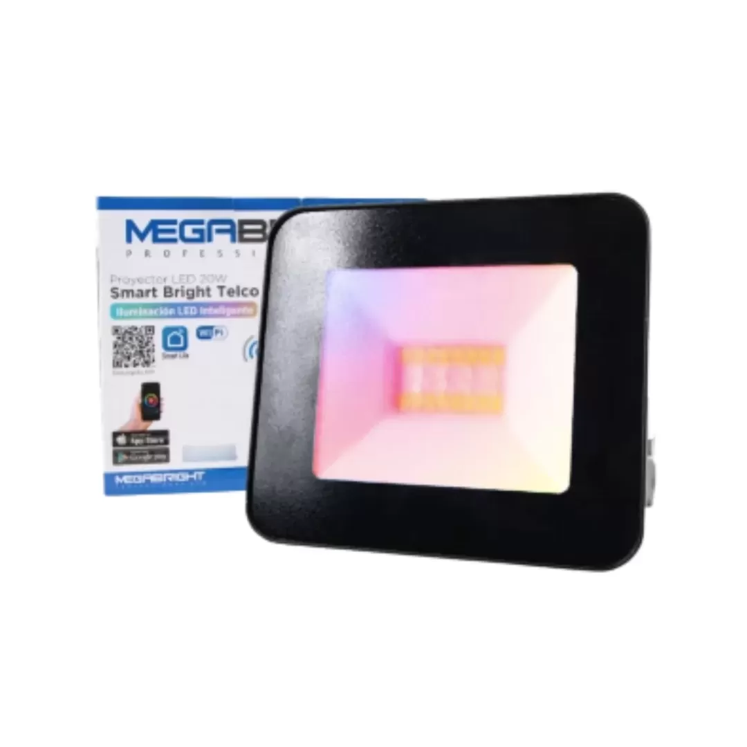 Proyector LED 20W WIFI Inteligente RGB Megabright